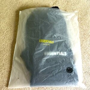 ESSENTIALS, BLACK SWEATPANTS, MEDIUM